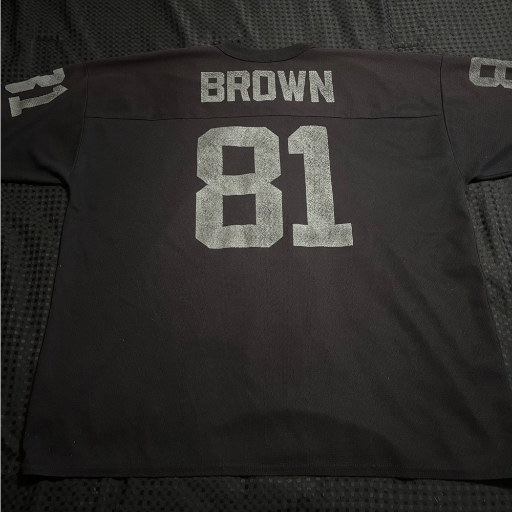 Vintage Oakland Raiders Brown logo 7 jersey